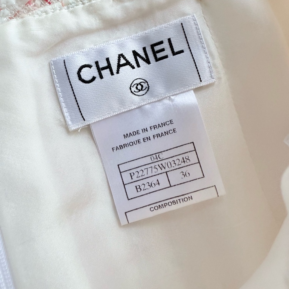 Chanel 04C 2004 Cruise Resort Ivory Fantasy Tweed B2364 Skirt Size 36 FR 4 US - Picture 11 of 16